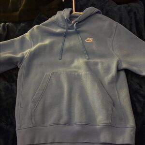 Nike Men's Light Blue Hoodie
